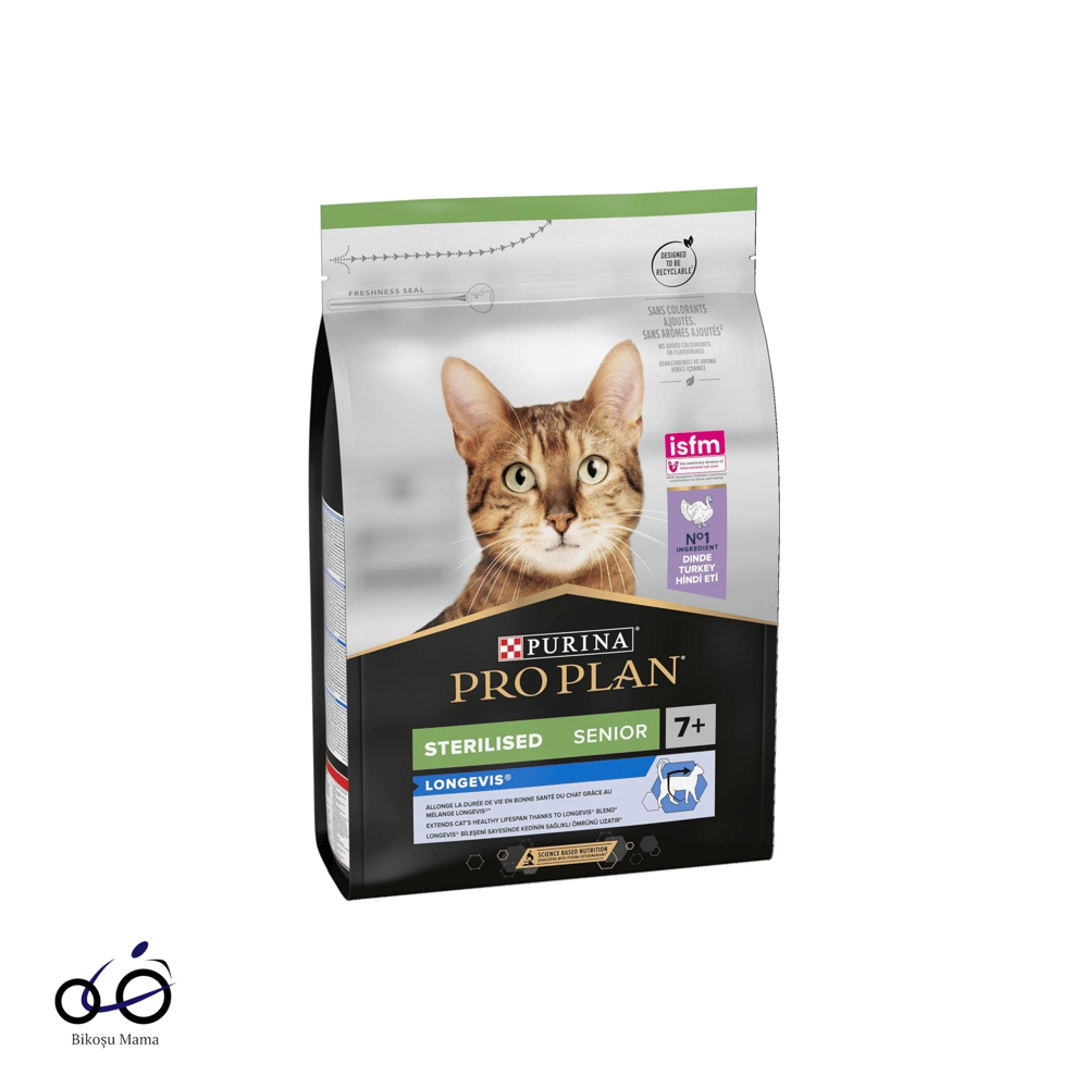 Pro Plan 7+ Hindili Kısırlaştırılmış Yaşlı Kedi Maması 3kg