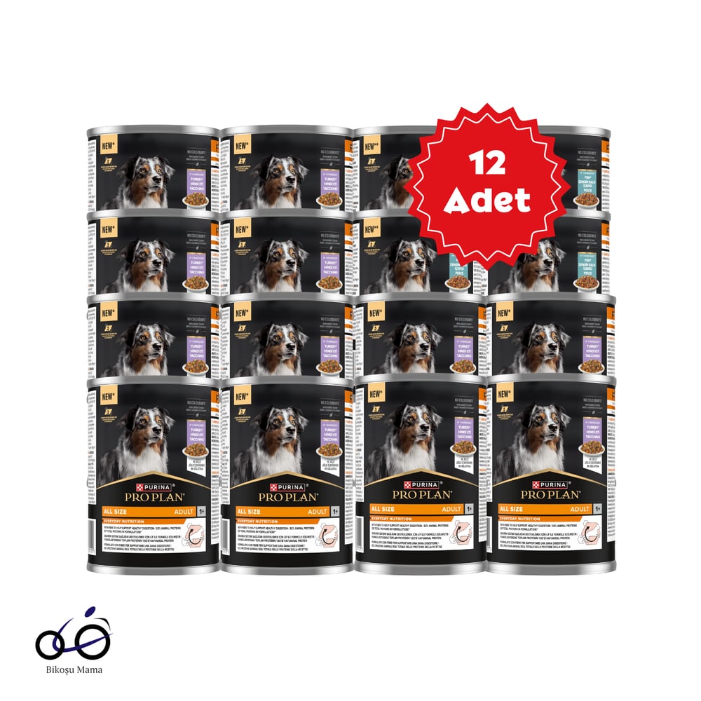  Pro Plan Jöle İçinde Hindili Yetişkin Köpek Konservesi 400grX12 Adet