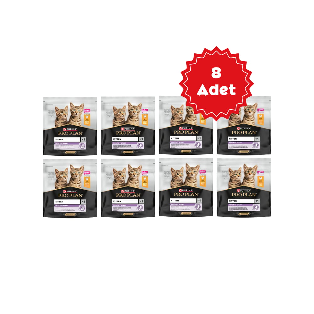  Pro Plan Kitten Tavuklu Yavru Kedi Maması 400g X 8 Adet