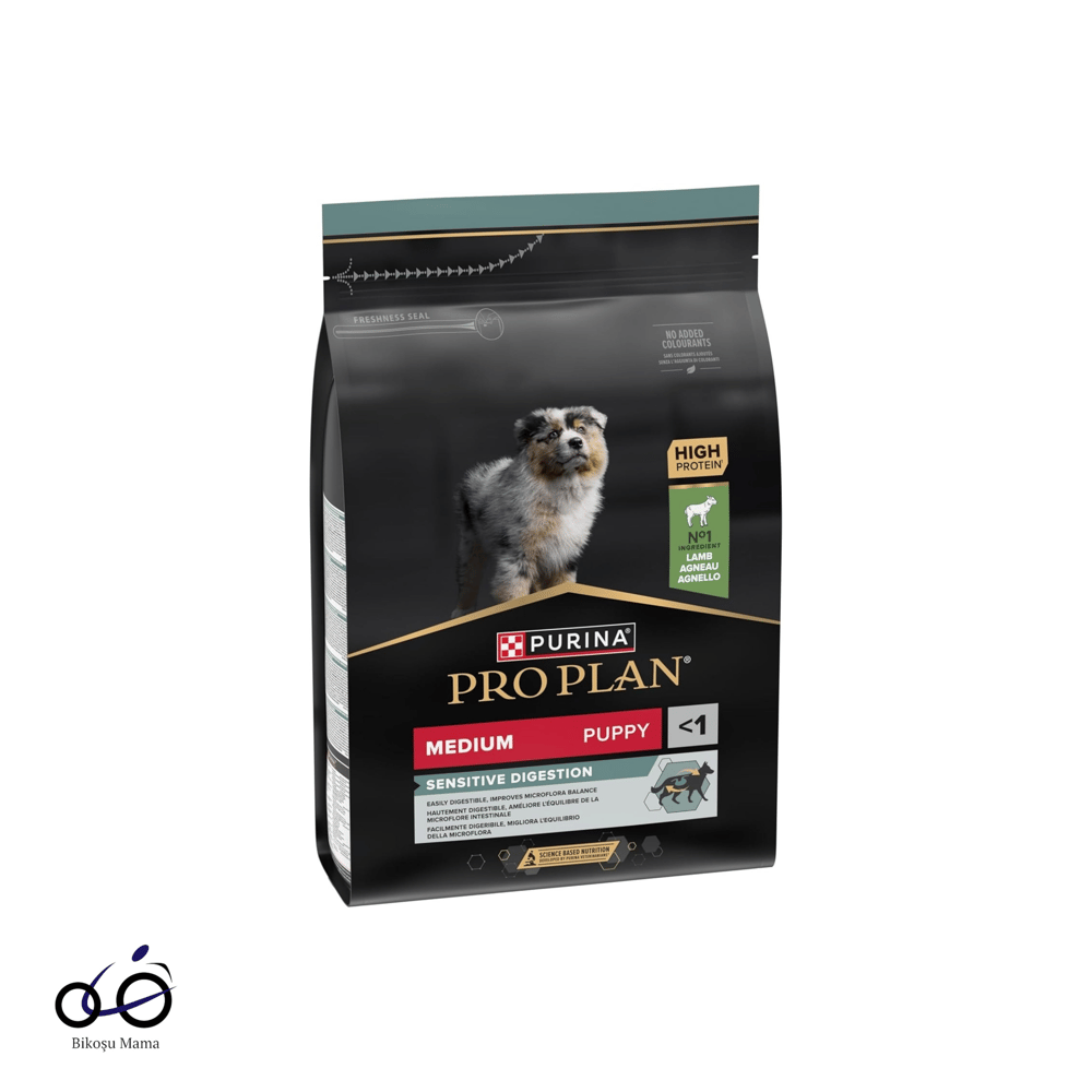Pro Plan Medium Sensitive Digestion Kuzulu ve Pirinçli Orta Irk Yavru Köpek Maması
