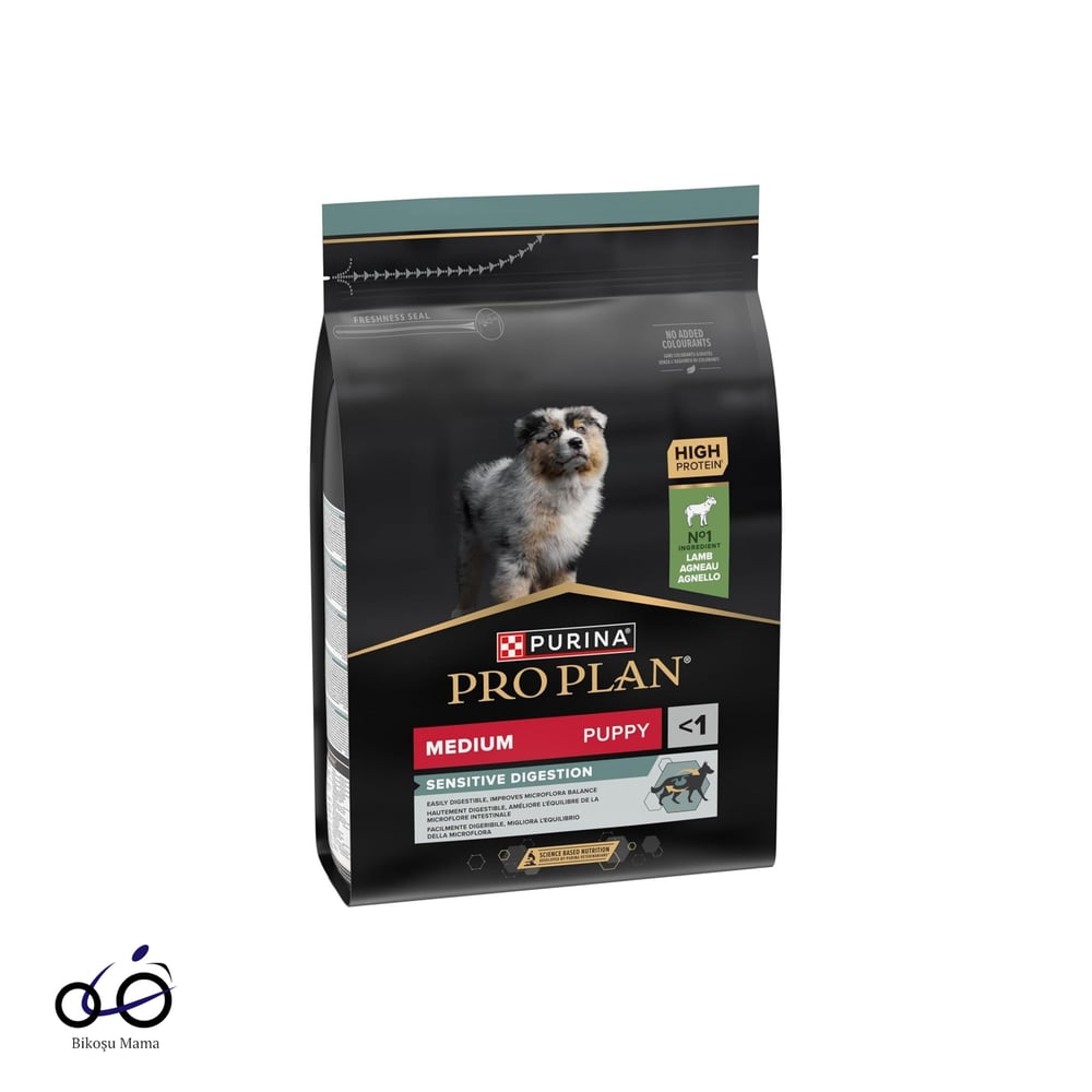 Pro Plan Medium Sensitive Digestion Kuzulu ve Pirinçli Orta Irk Yavru Köpek Maması
