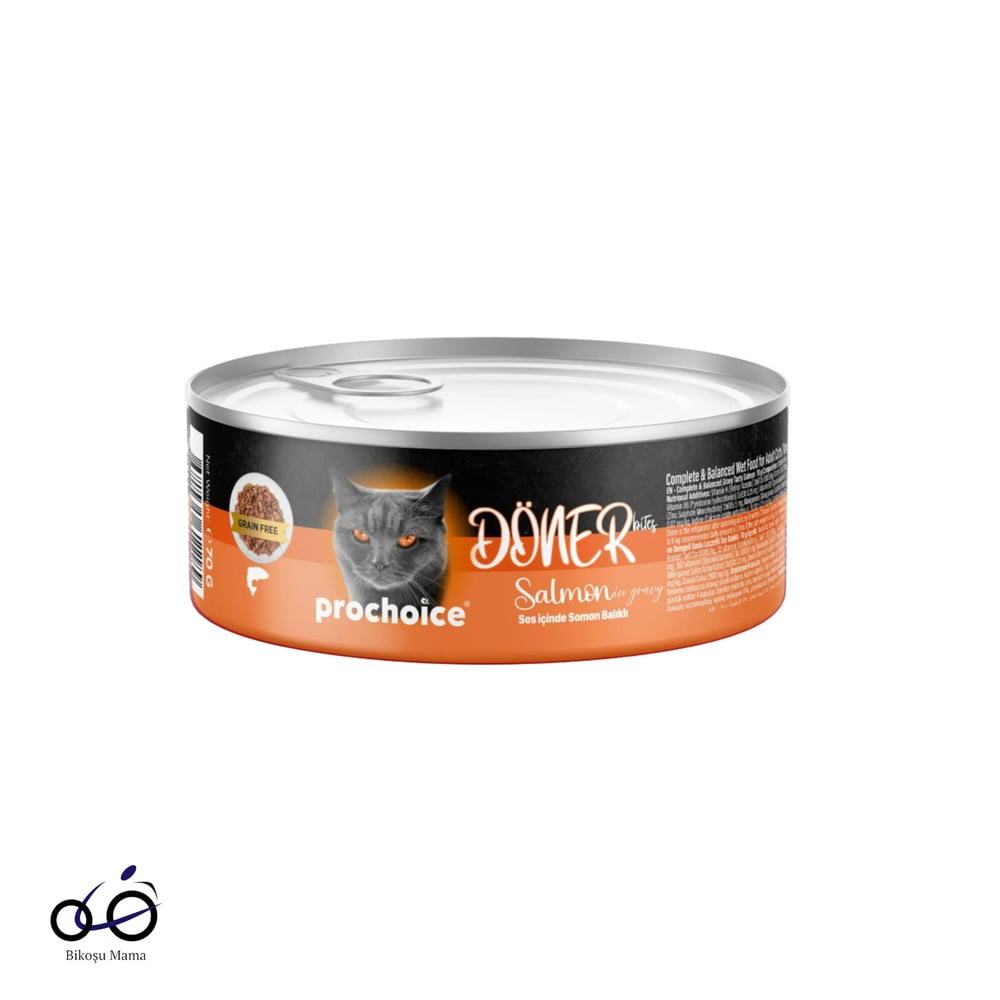 Prochoice Döner Bites Sos İçinde Somonlu Yetişkin Kedi Konservesi 70gr