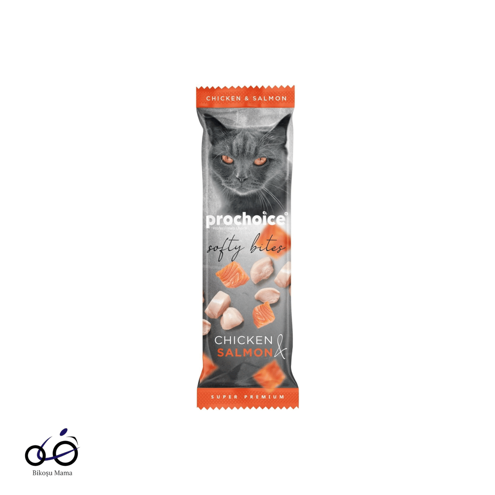 ProChoice Softy Bites Tavuklu ve Somonlu Yumuşak Kedi Ödülü 10gr