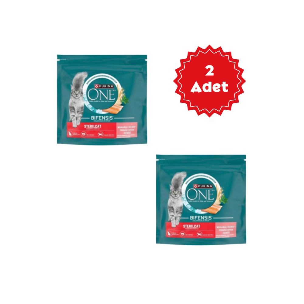  Purina One Somon & Buğday Kısırlaştırılmış Kedi Maması 750gr x 2 Adet
