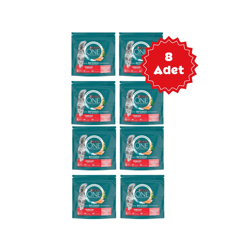  Purina One Somon & Buğday Kısırlaştırılmış Kedi Maması 750gr x 8 Adet