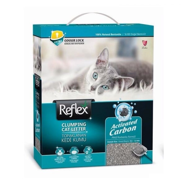  Reflex Aktif Karbonlu Süper Hızlı Topaklanan Kedi Kumu 10lt