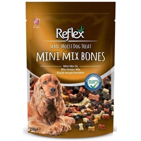 Reflex Küçük Karışık Kemikler Yarı Yumuşak Köpek Ödül Maması 150gr