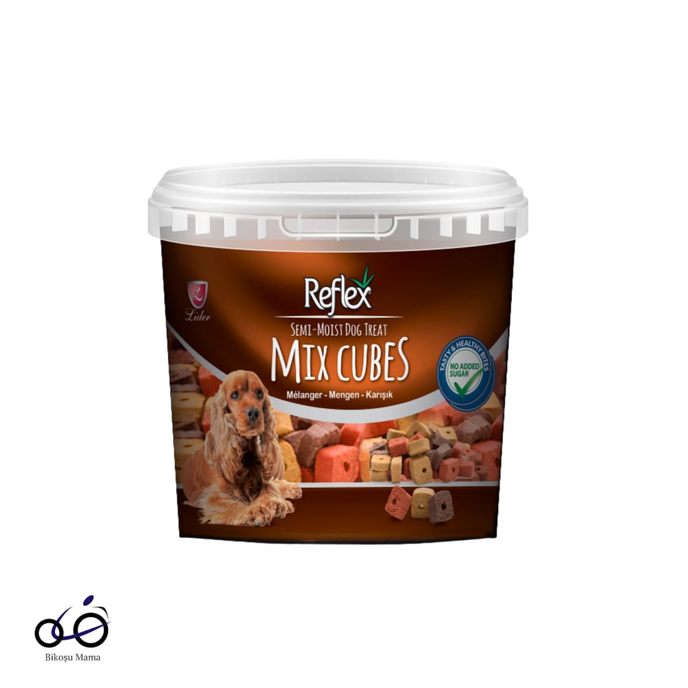  Reflex Mix Yarı Yumuşak Küp Köpek Ödül Maması 500gr