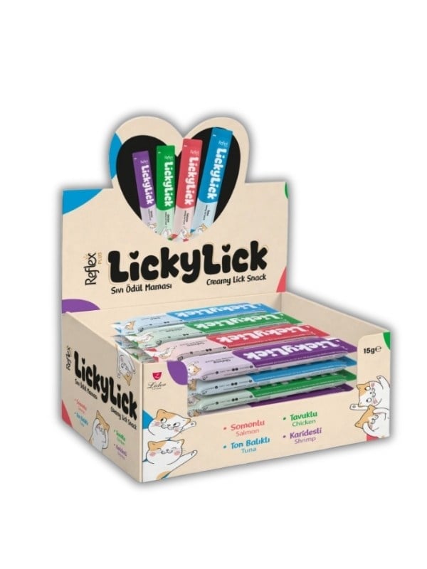  Reflex Plus LıckyLıck Sıvı Kedi Ödül Maması Karışık 72 Adet