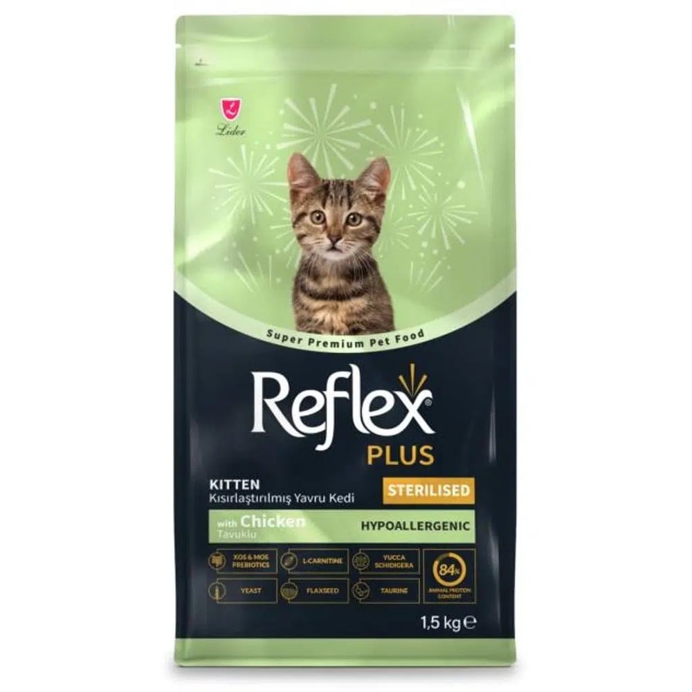  Reflex Plus Tavuklu Kısırlaştırılmış Yavru Kedi Maması 1,5 kg