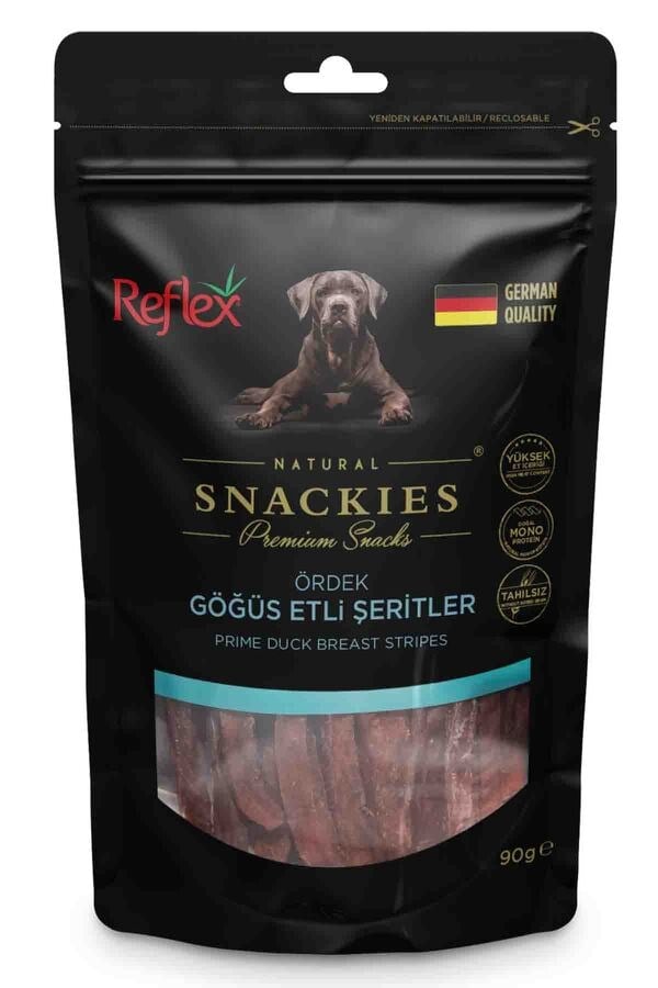  Reflex Snackies Ördek Göğüs Etli Şeritler Köpek Ödül Maması 90gr