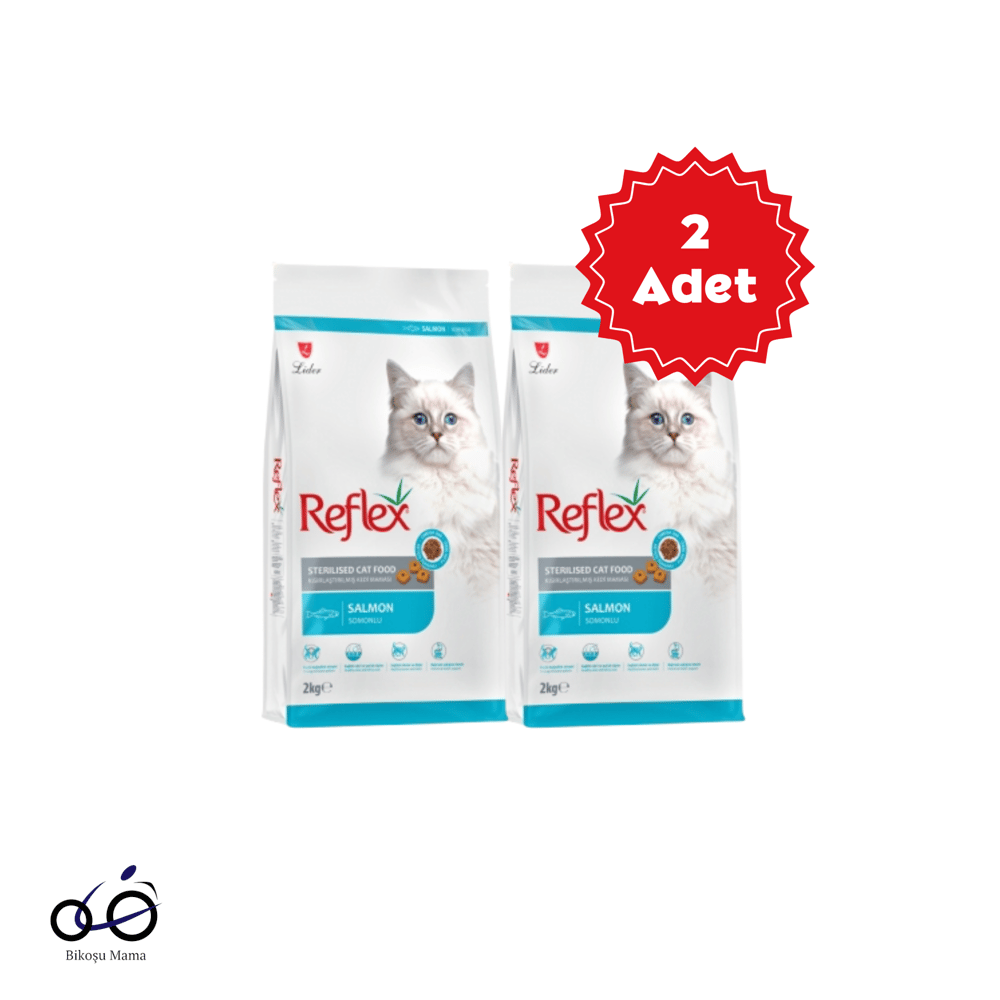  Reflex Somonlu ve Pirinçli Kısırlaştırılmış Kedi Maması 2kgX2 Adet