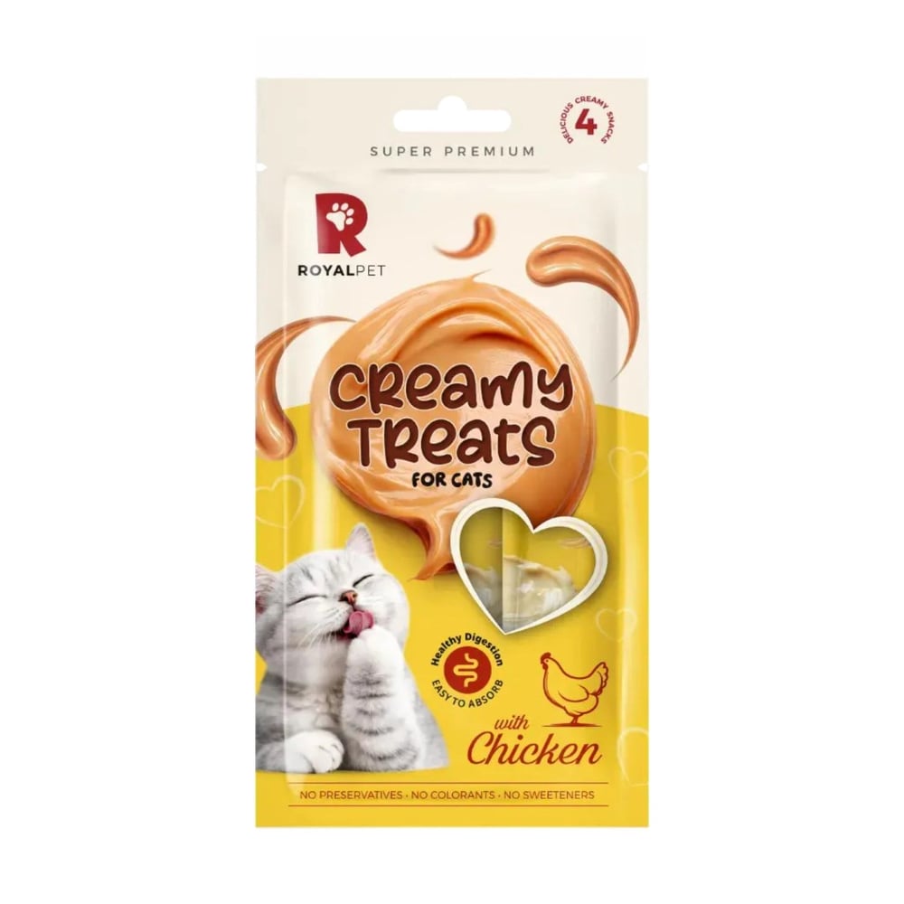  ROYALPET Creamy Tavuklu Krema Kedi Ödül Maması 14gr (4'lü)