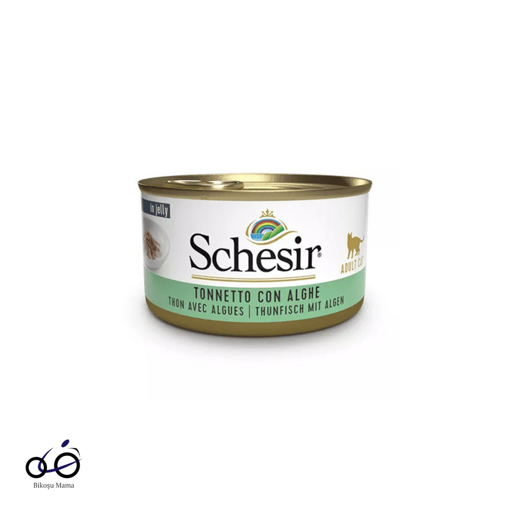 Schesir Jelly Ton Balığı ve Su Yosunu Jöle İçinde Yetişkin Kedi Konservesi 85gr