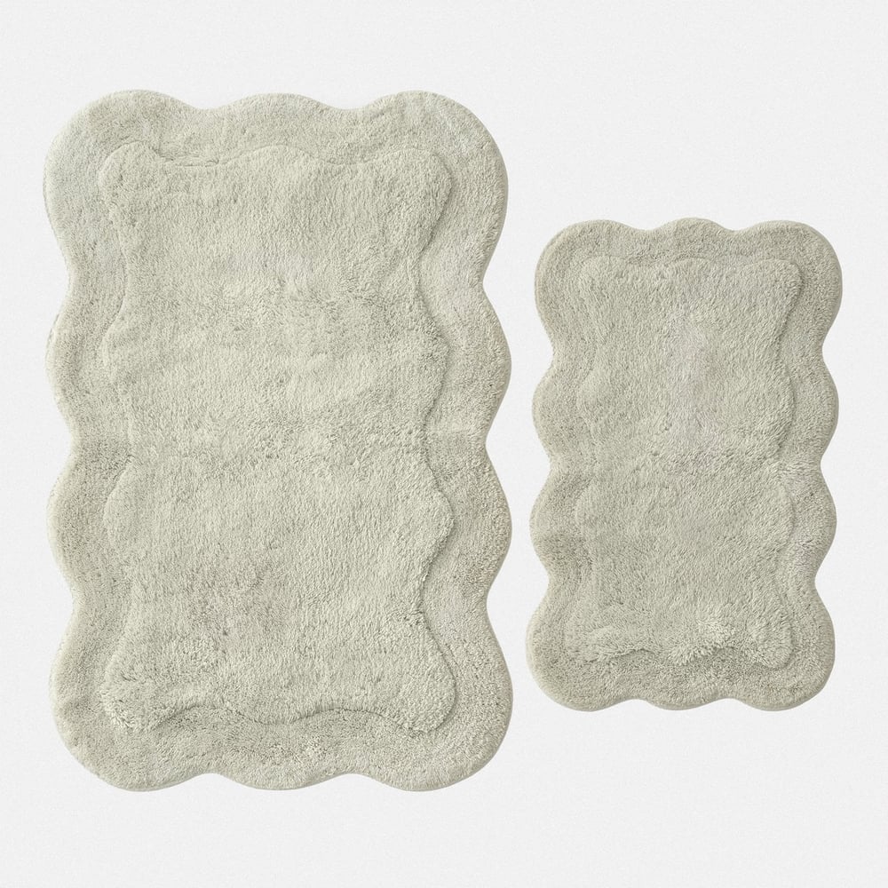 Ecocotton Sara 2'li Banyo Paspas Seti Pamuk Mint