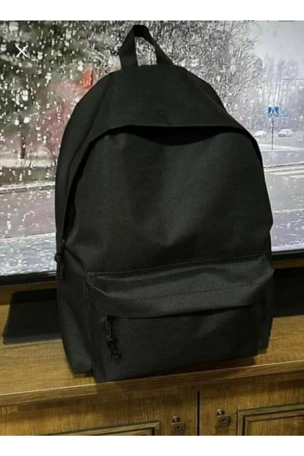 Unisex Siyah Günlük Okul Seyahat Kurs Sırt Çantası 65656wx5