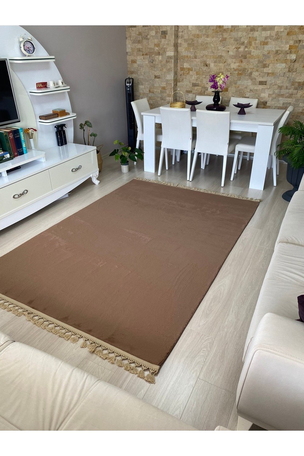 TAVŞAN POST KAHVE Kaymaz Deri Taban Oturma Odası Koridor Salon Halısı