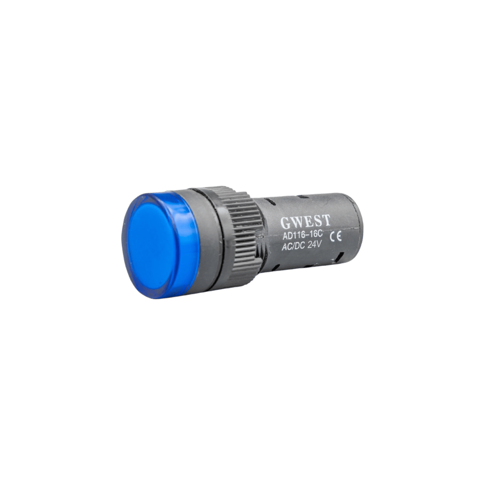 GWEST 16 - 24V - M Led Sinyal 24V. AC-DC Mavi 20 Adet