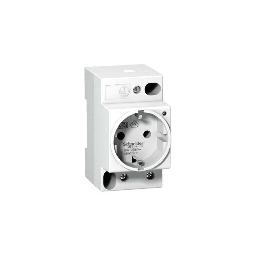 Schneider A9A15035 Din Ray Tipi Modüler Priz Işıklı