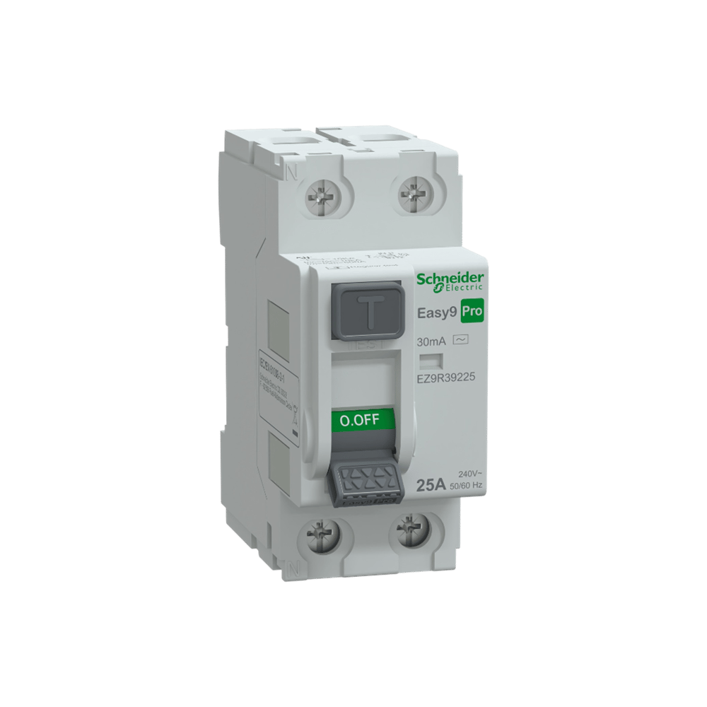 Schneider EZ9R39225 Pro 2 Faz, 25a, 30 Ma, Ac Tipi Kaçak Akım Koruma Şalteri