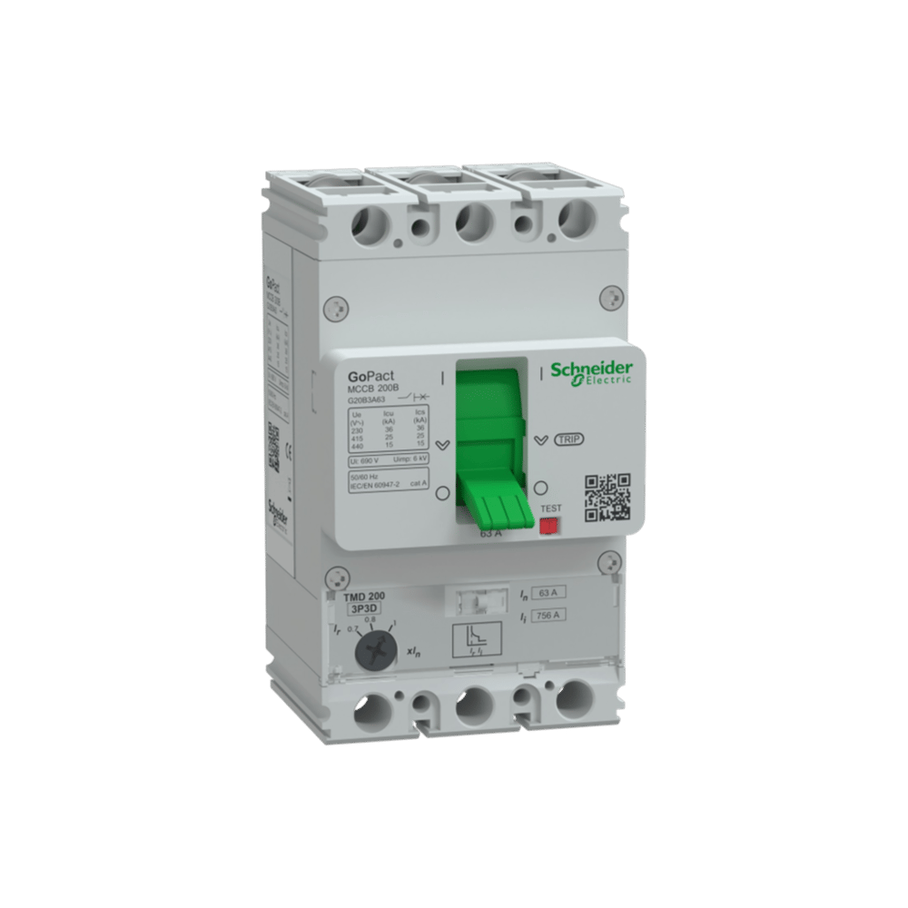 Schneider G20B3A63 Gopact 45-63a 3p Termik Manyetik Şalter 25ka