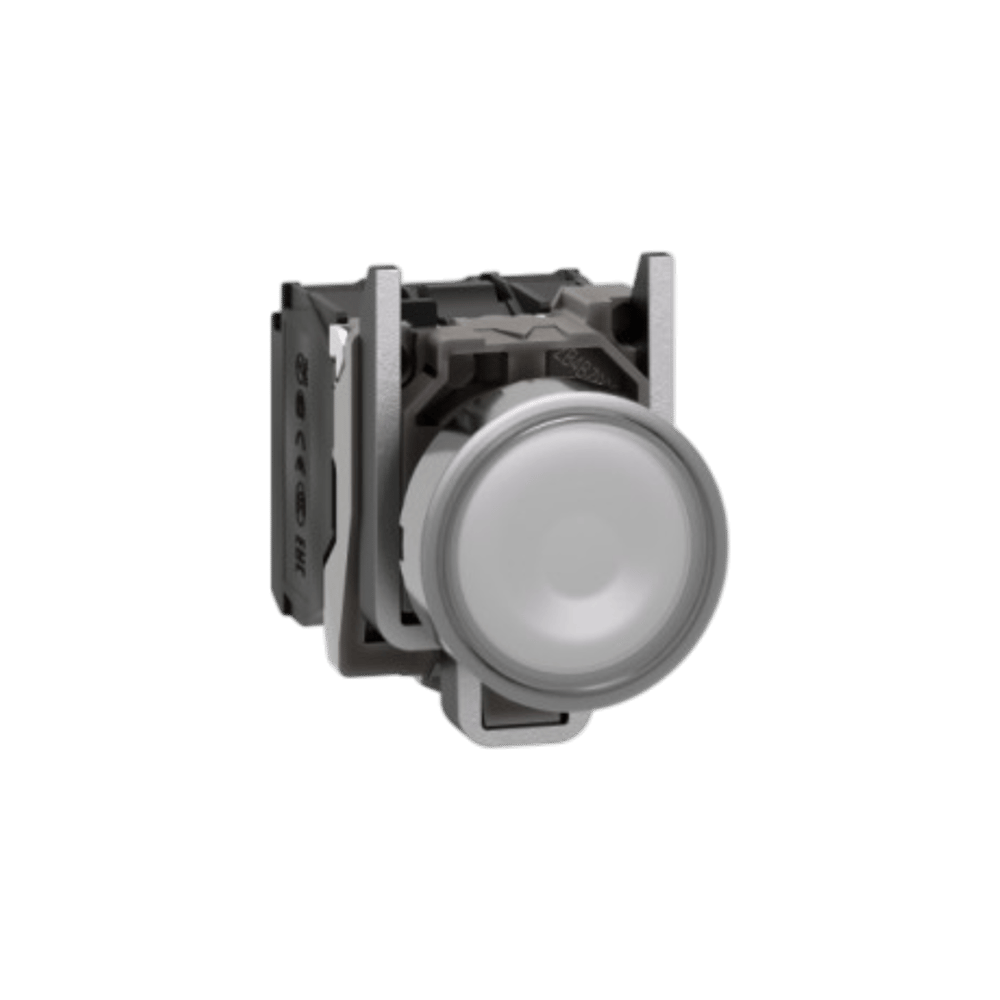 Schneider XB4BW31B5 Işıklı Yaylı Buton, Beyaz, 1 Na + 1 Nk, 24v Led