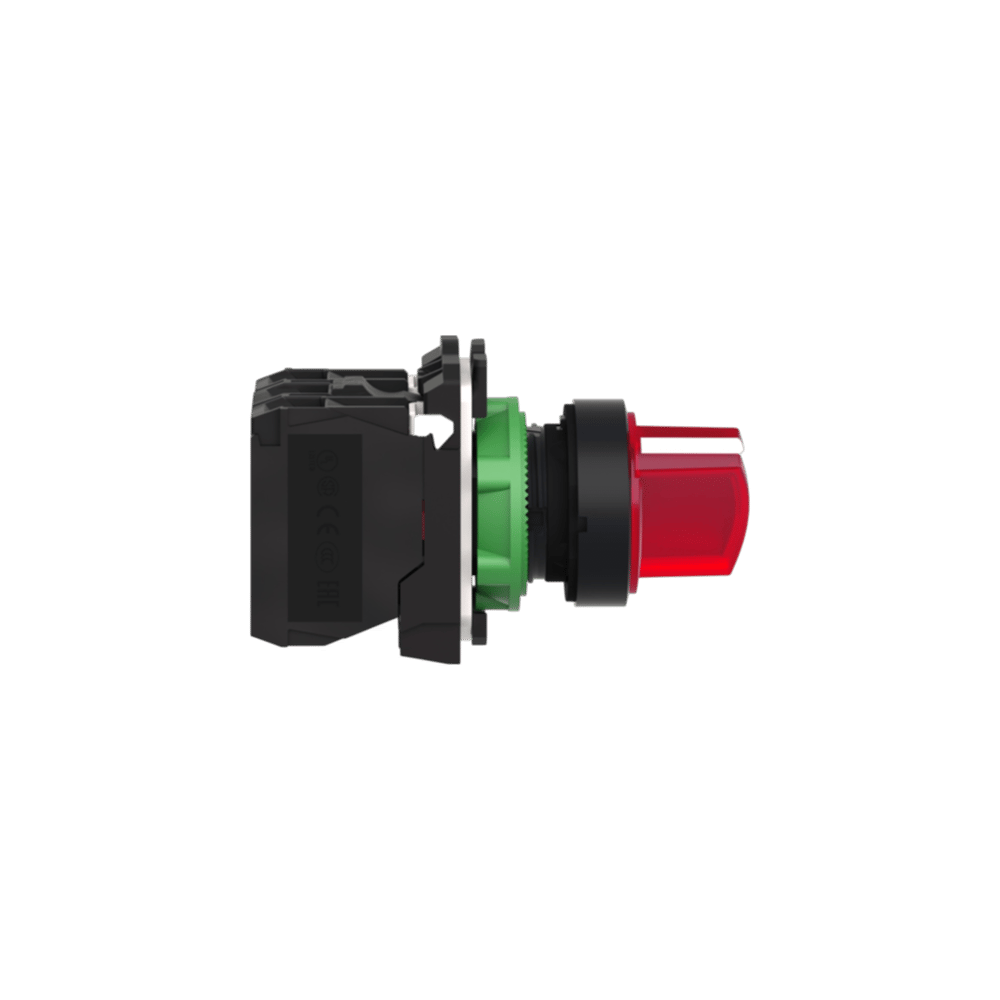Schneider XB5AK124B5 Işıklı Mandal Buton, Kırmızı, 1 Na + 1 Nk, 24 Ac/Dc Led, 2 Konum