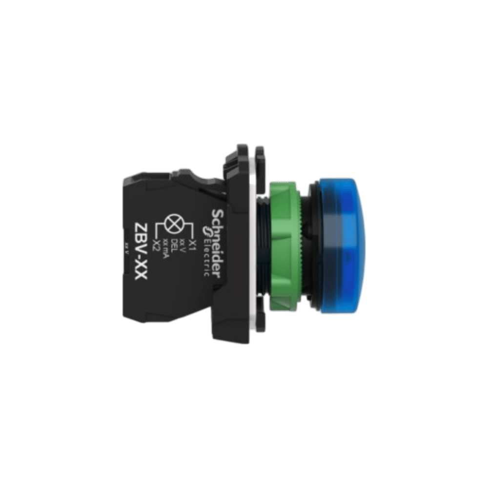 Schneider XB5AVB6 Led Sinyal Lambası, Mavi, 24v