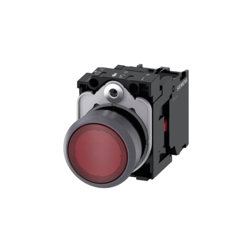 Siemens 3SB6113-0DB20-1CA0 - 22MM LED'Lİ PLASTİK BUTON KIRMIZI 24V AC/DC