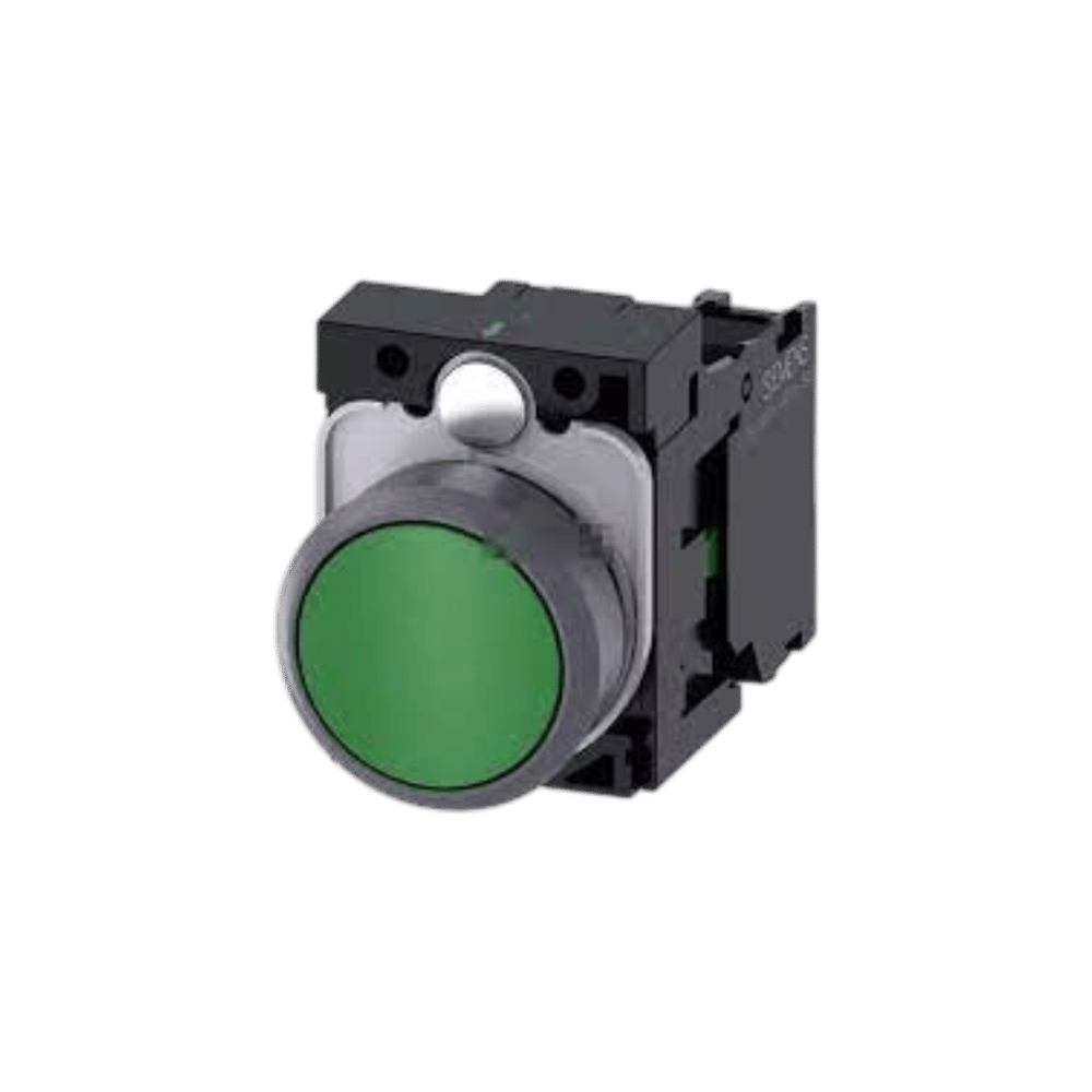 Siemens 3SB6160-0AB40-1BA0 - 22MM 1 NO YAY DÖNÜŞLÜ BUTONLAR METAL YEŞİL