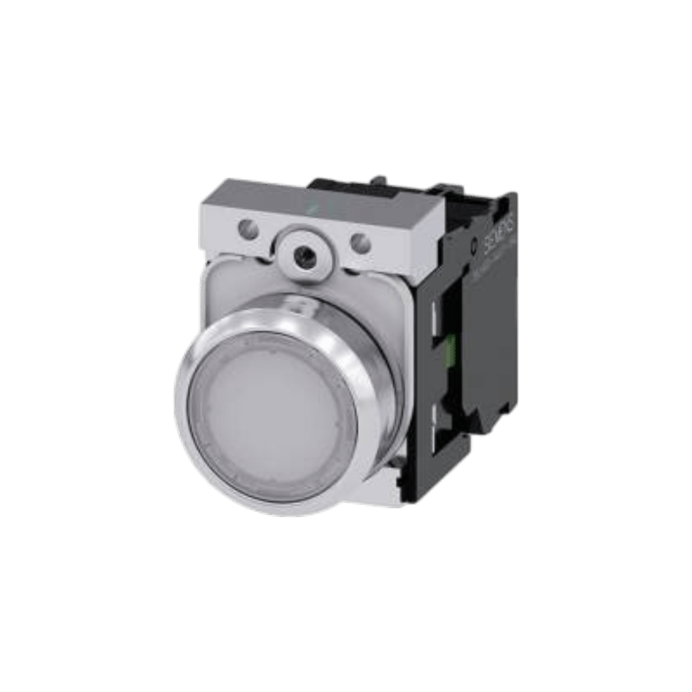 Siemens 3SB6163-0DB60-1BA0 - 22MM LED'Lİ BUTON METAL BEYAZ 24V AC/DC