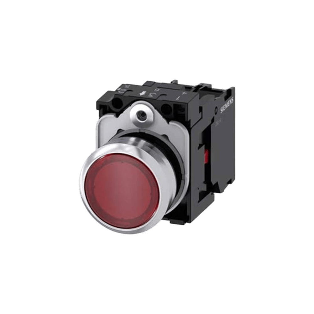 Siemens 3SU1152-0AB20-1CA0 - 22MM METAL IŞIKLI KIRMIZI BUTON