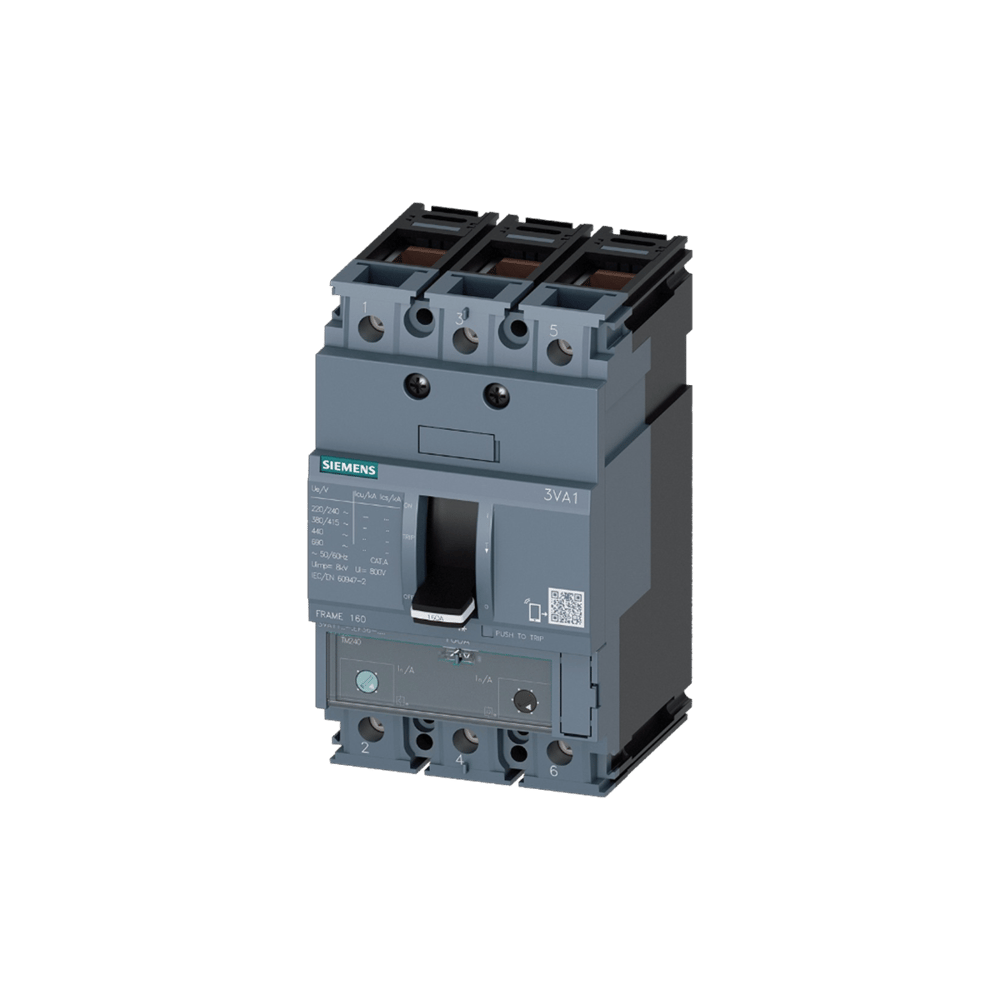 Siemens 3VA1110-5EF36-0AA0 - 3VA1 4P 16A 36kA TM240 MCCB