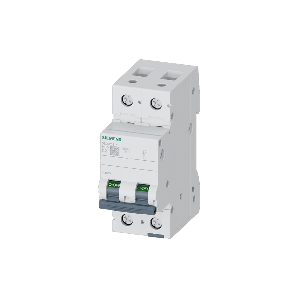Siemens 5SL6202-7 - 2A 2 KUTUP 6KA C TİPİ OTOMATİK SİGORTA