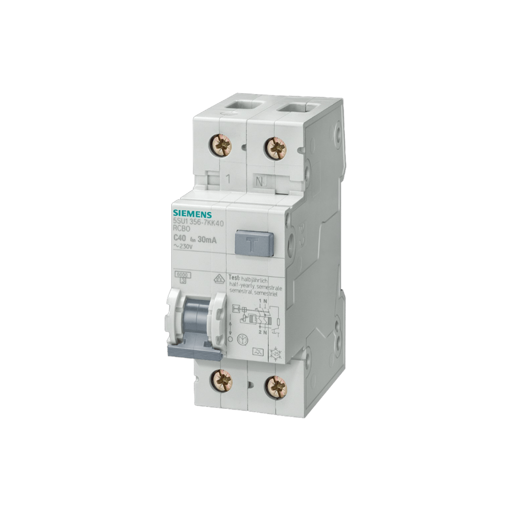 Siemens 5SU1353-1KK10 - 10A 30mA Tip AC 2P Kaçak Akım Korumalı Otomatik Sigorta