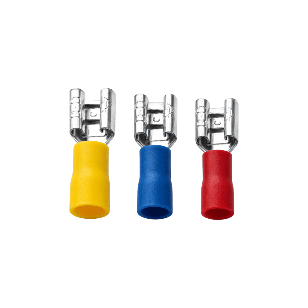 Tügen 1.5 - 2.5 mm² 1.2 x 9.5 İzoleli Ekstra Yüksüklü Faston Kablo Ucu 100 Adet