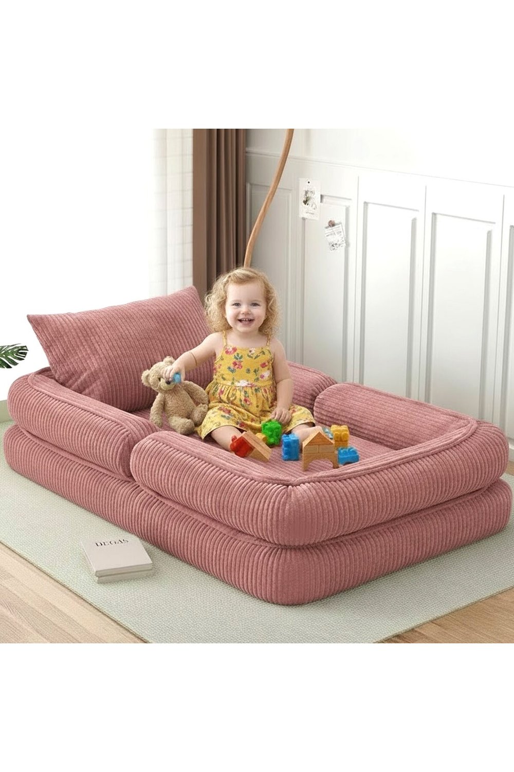 Trend Pudra Fitilli Kadife Modüler Çocuk Oyun Minderi Ve Yatağı Tamamen Sünger- Foamly
Duo Sünger Koltuk - Foamly