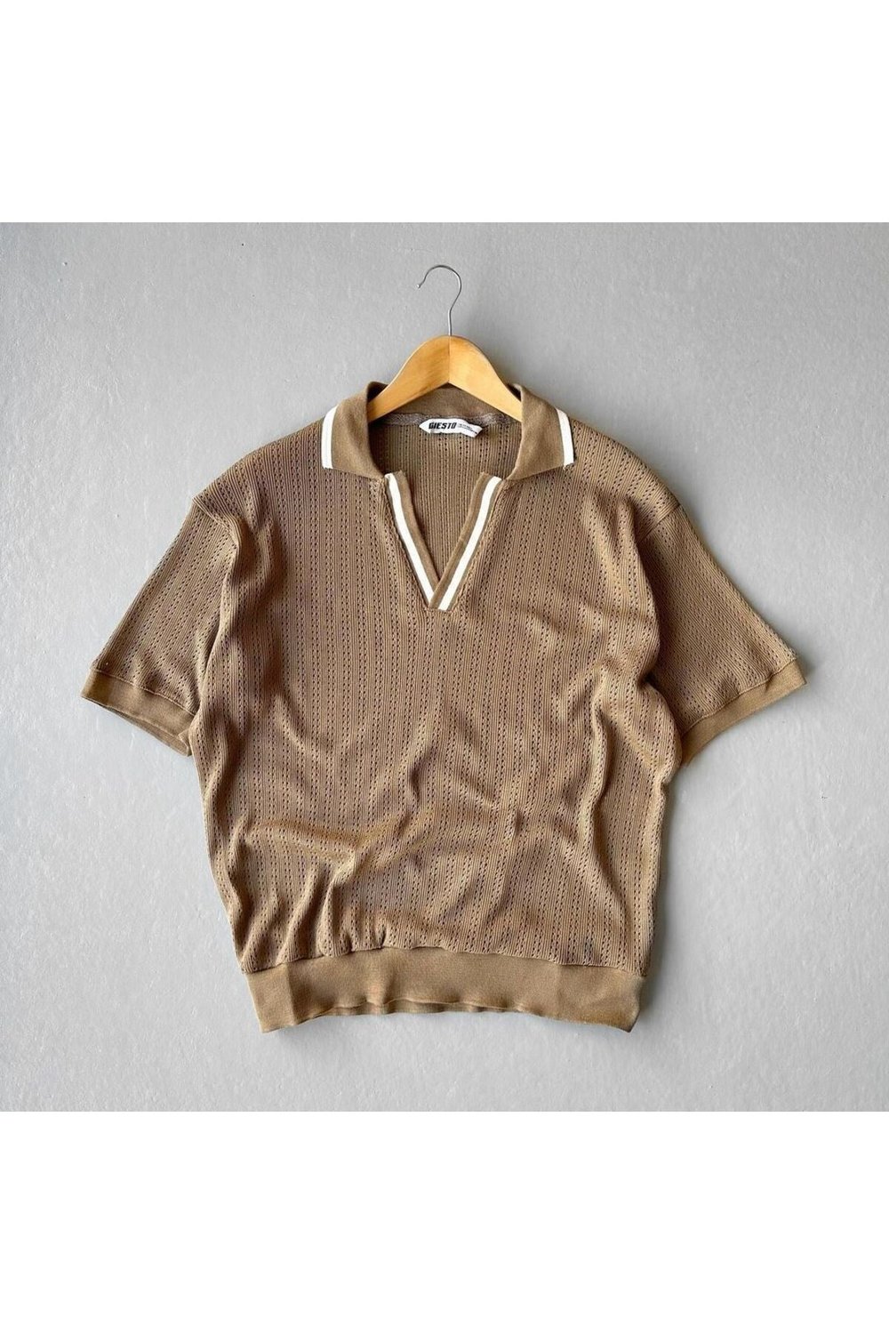 Polo Yaka Örme Triko T-shirt