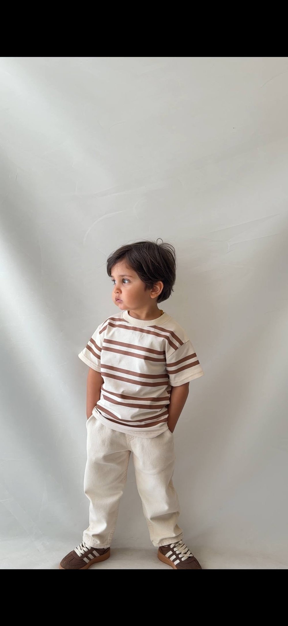 Çizgii Tshirtlü Takım