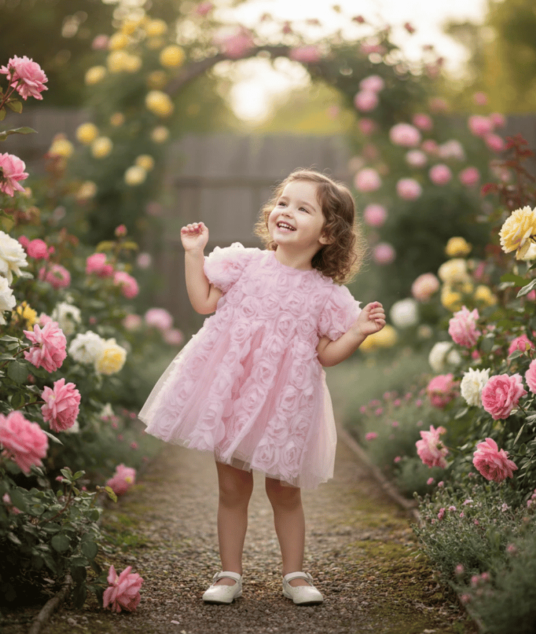 Rose Elbise-Pembe