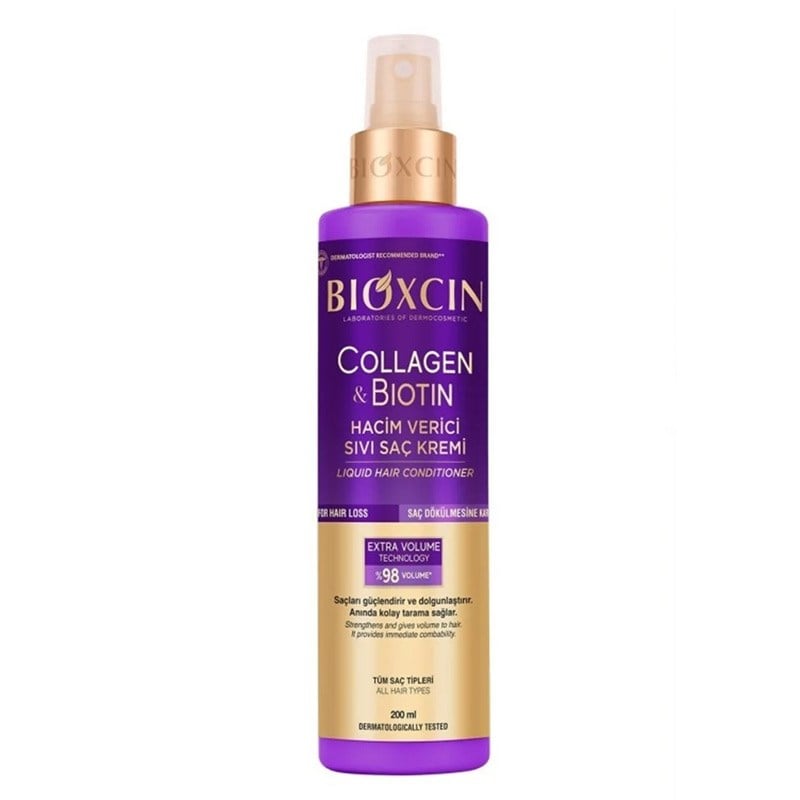 Bioxcin Collagen & Biotin Hacim Verici Sıvı Saç Bakım Kremi 250 ml