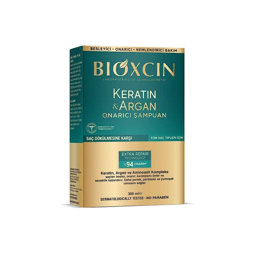 Bioxcin Keratin & Argan Onarıcı Şampuan 300 ml