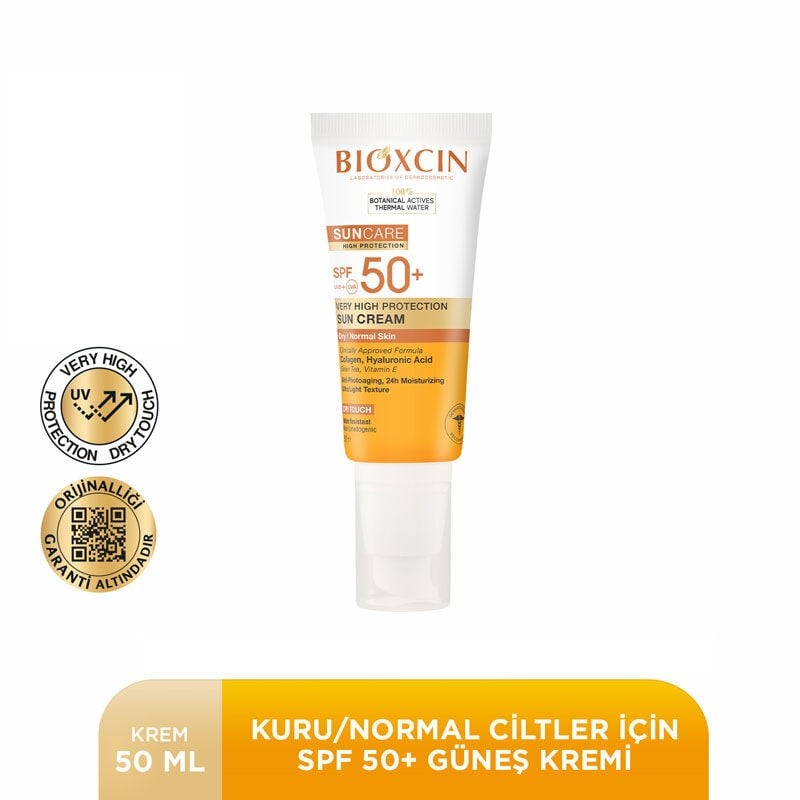 Bioxcin Sun Care Kuru & Normal Ciltler İçin Güneş Kremi SPF50+ 50 ml