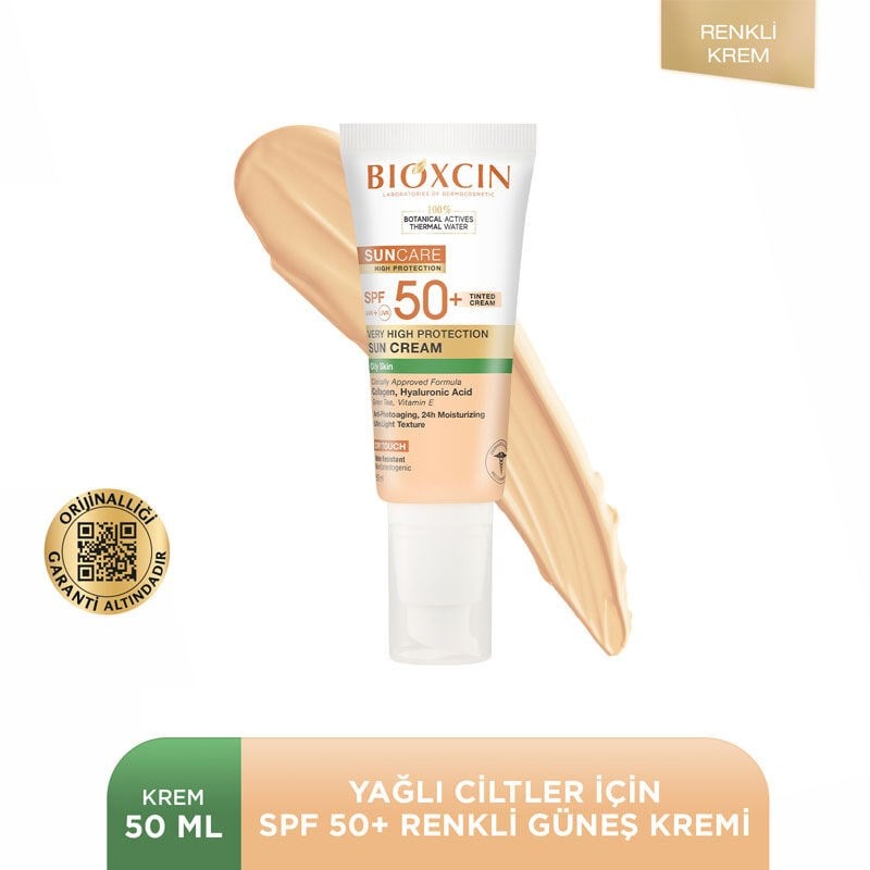 Bioxcin Sun Care Yağlı Ciltler İçin Güneş Kremi SPF50+ 50 ml - RENKLİ