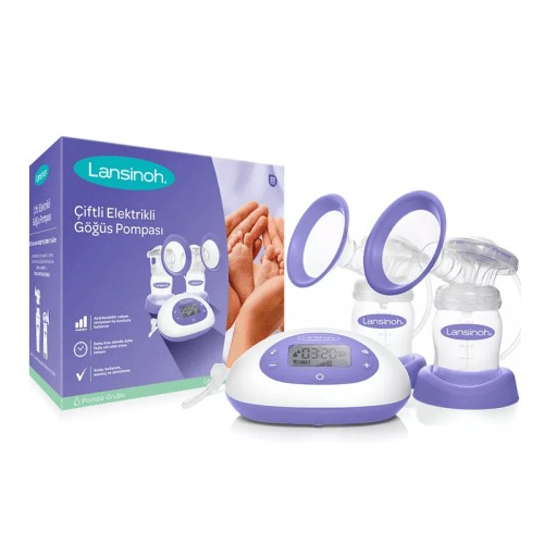 Lansinoh 2'si 1 Arada Elektrikli Göğüs Pompası 2'li