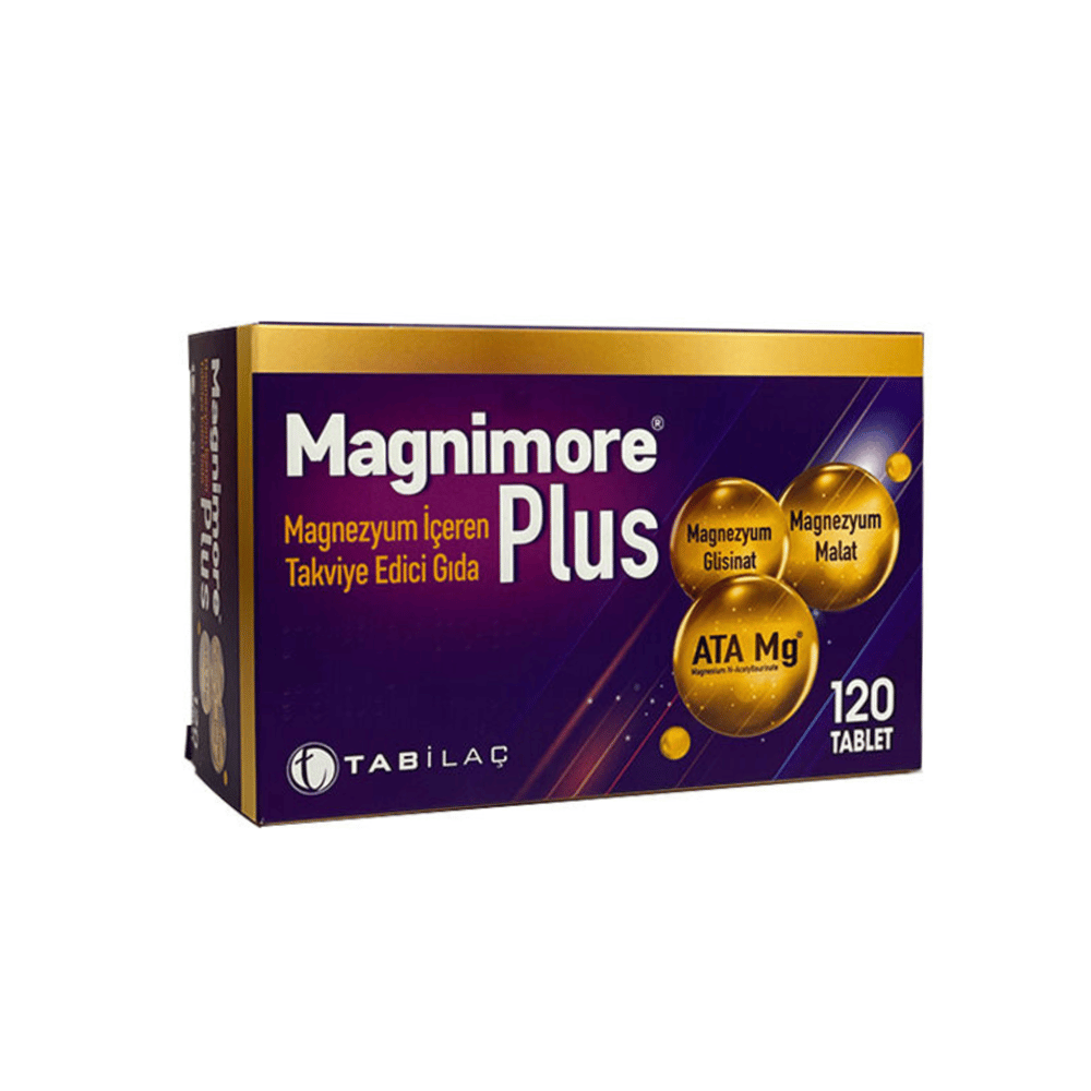 Magnimore Plus Magnezyum İçeren Takviye Edici Gıda 120 Tablet