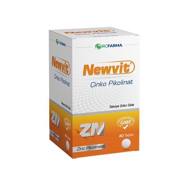 Newvit Çinko Pikolinat 60 Tablet Takviye Edici Gıda