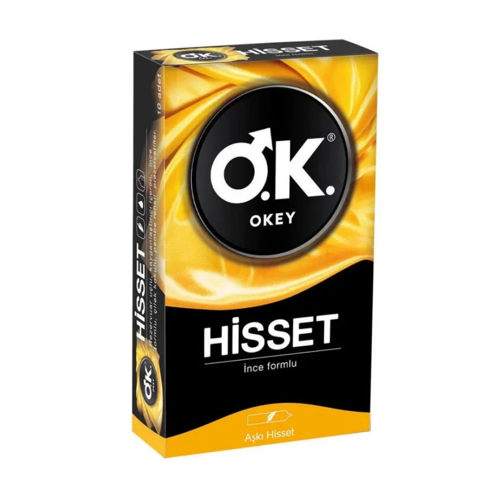 Okey Prezervatif Hisset İnce Formlu 10'lu