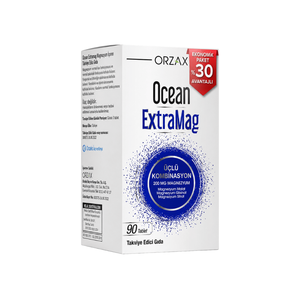 Orzax Ocean Extramag 90 Tablet Üçlü Kombinasyon