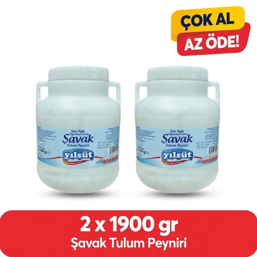 1900 gram YILSÜT Şavak Tulum Peyniri (2 adet)